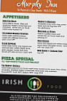 Murphy Inn menu