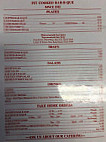 Whispering Pines B-b-q menu