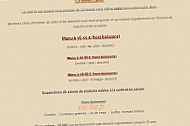 L'orée Du Bois menu