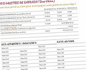 Creperie Au Crep'Ange menu