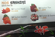 Buzz Sushi menu