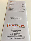 Schnellrestaurant Picantum menu