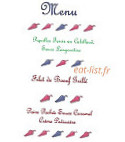 Le Pont D'abense menu