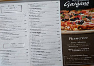 Pizzeria Gargano menu