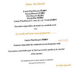 Le Rive Gauche menu