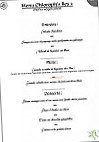 Matavanille menu