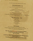 Le Pescador menu