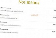 Maison Darada menu