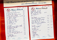 Le Relais de l'Entrecote menu