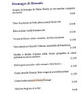 Côté Mer menu