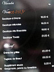 La Trinquette menu