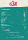 Sissi Zuckerbäckerei Café menu