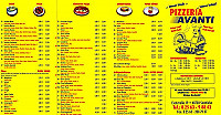 Pizzeria Avanti menu