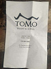 Tomo Sushi Grill menu