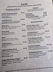 Jerry's Saloon menu