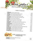 Cote jardin menu