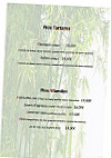 Le Jardin d'Eden menu