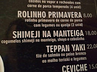 Costa Dourada menu