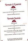 Le Comte menu