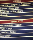 Friterie Cappelloise menu