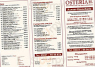 Osteria Memo menu