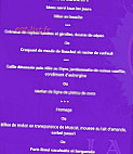 Auberge De La Treille menu