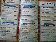 Feuer & Stein menu