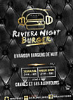 Riviera Night Burger menu