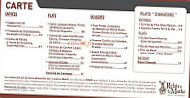 Relais De La Mothe menu