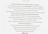 L'apogée menu