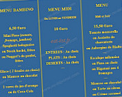 Le Pont Du Rialto menu