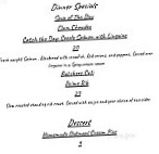 River Wild menu