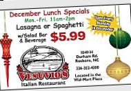 Vesuvios Italian menu