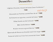 L'escala Dau Lemosi menu