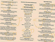 Common Grounds Coffeehouse menu