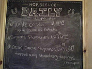 The Horseshoe Grill Menus menu