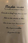 La Pourtanelle menu