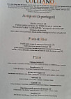 Colliano menu