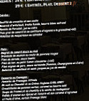 Le clos Lupin menu