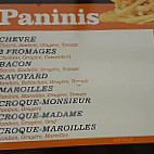 Friterie De La Zone menu