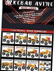 Kebab Avine menu