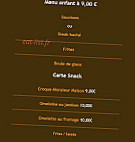 Le Coligny menu