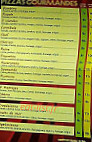 Pizzas Gourmandes menu