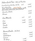 Le Manoir Des Montagnes menu