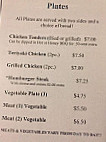 Jim's Grill menu