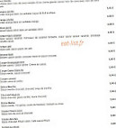 L'Etoile d'Asie menu