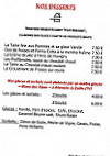 Le Chambolle menu