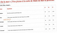 L'as De Pizz menu