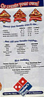 Domino's Pizza menu