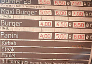 Le 23 menu